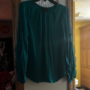 Worthington Blouse, size medium, teal green, worn once.